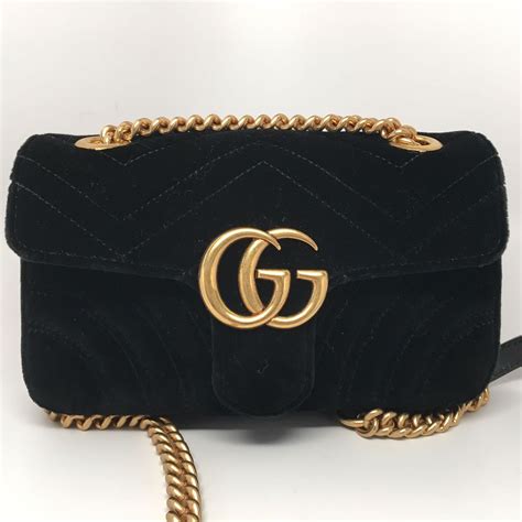 gucci marmont black velvet bag|Gucci Marmont price.